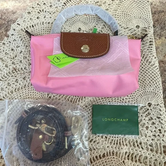 Longchamp Le Pliage Original Mini Pouch with strap - Picture 1 of 8
